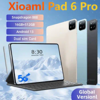 2024 NEW 5G MI Pad 6 Pro Snapdragon 888 Android 13 Tablet Google Play 16GB RAM 512GB ROM Tablet PC 11 inch Tab Pad 6 Pro Tablets