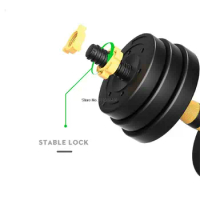 20kg/30kg/ 40kg Adjustable Dumbbell With 40cm Connecting Rod Can Be Use As Barbell for Men Exercise Equipment Detachable