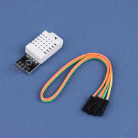 Penderia Suhu dan Kelembapan Digital, TZT DHT22, Modul AM2302 dan PCB disertakan, dengan Kabel, Sera