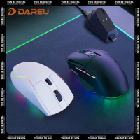 Dareu A955 Mice Portable Tri Mode Ergonomics Bluetooth Wireless Mouse RGB Backlit Gamer Accessories Laptop Light Weight Office