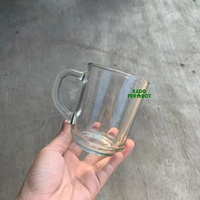 Gelas Kopi Gagang Polos - Gelas Royalex Murah-Gelas Kaca Polos - Gelas Kopi Polos 1Pcs
