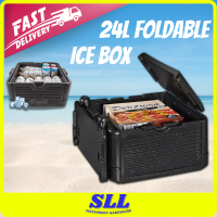 24L Camping Cooler Box Ice Box Food Storage Foldable Ice Box Storage Box Bags