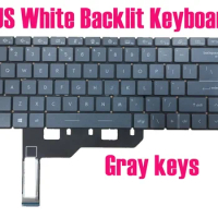 US White Backlit Keyboard for MSI 9S7-14DL12 Modern 14 B5M(MS-14DL)(MS-15DL)(MS-16DL)