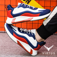 V by Virtus 39 - 44 VENTUS Blue White Red Biru Putih Merah - Sepatu Sneakers Pria Olahraga Running C