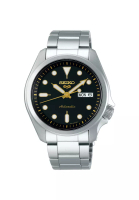 Seiko Seiko 5 Sports SRPE57K1 Superman Automatic Men's Watch | Gold-Tone Index &amp; Hands with Silver Stainless Steel Bracelet