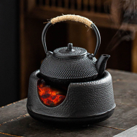 煮茶爐 鐵壺火碳爐 風爐 鑄鐵功夫茶具 煮茶加熱燒水取暖家用戶外酒精木炭爐