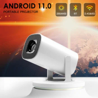 TOPSION Mini Android Projector Android 11 WiFi6 Support 4K BT5.0 Projector 1280*720P Home Cinema Portable Mini Projector