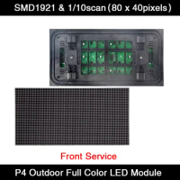 100pcs/lot Outdoor Front Service Led Display Screen P4 Led Module for Advertising 320 X160mm / 80 x 40pixels