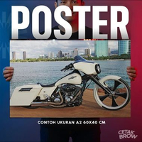 Poster Harley Davidson Official Motor Art Hiasan Dinding Kamar Eksklusif Dekorasi Seni Premium Art G