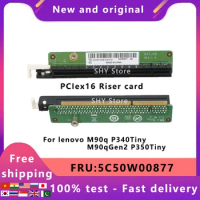 For Lenovo Tiny6, M90q, P340, P350Tiny, PCIe X16 Riser Card, Network Card Bracket Graphics Card 5c50w00877, 5C50W00876