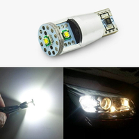 汽車LED高亮示寬燈CREE 解碼燈 T10 3SMD XPE 小燈牌照燈車門燈
