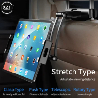 Universal Car Rear Pillow Holder Stand for iPad 4.7-12.9inch Tablet Rotatable Bracket Back Seat Car Mount Handrest Support