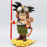 16cm Anime Dragon Ball Son Goku Figure With Monkey Kid Goku Action Figure Pvc Statue Collection Model Toys Gifts