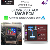 Carplay 2Din Android 11 Car Radio For Dodge Challenger Charger Durango RAM 1500 2500 JEEP Grand Cherokee 4G LTE 128G GPS Audio