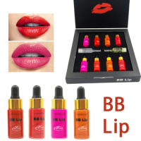 Korea 5ml Semi-permanent BB Lip Serum Ampoule Starter Kit Long Lasting Moisturising Lip Gloss Pigment Cosmetics Lip Care