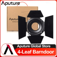 Aputure 4-Leaf Design Barndoor Standard 7-inch Bowens Mount Barn Door for Aputure LS 120D C120D II 300D LED Video Light