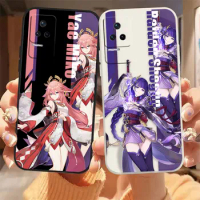 Hot Game Genshin Impact Girl Phone Case For Redmi K60 K40S K40 K30 K30S K20 12C 12 10C 10 9A 9 8 Pro 4G 5G Gaming Case Fundas