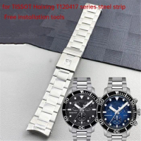for Tissot 1853 Starfish T120 Steel Watch Strap T120417A Men's Watch Strap Steel Watch Strap Precision Steel Watch Strap 22MM