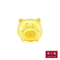 【周大福】TSUM TSUM系列 火腿博士黃金耳環(單耳)