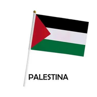 2pcs hand flag / bendera negara ukuran kecil PALESTINA