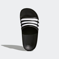 Adidas Duramo Slide K [G06799] 大童鞋 運動 涼鞋 拖鞋 休閒 舒適 輕量 黑 愛迪達