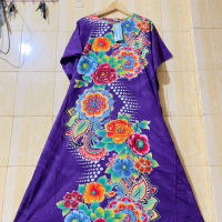 DASTER KALONG JUMBO KENCANA UNGU LABEL BIRU LD 154 ASLI BATIK KENCANA UNGU MOTIF TERBARU KELELAWAR