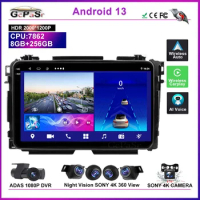 Android Auto For Honda Vezel HR - V HRV 2015 - 2017 Car Radio Multimedia Video Player Navigation stereo GPS carplay QLED Screen