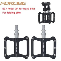 Mountain Bike Quick Release Pedals Road Folding Bike Aluminum Alloy Pedal With Saddle Bracket Bearing Pedals For Dahon