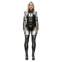 Game Atomic Heart Cosplay Costumes Jumpsuit Atomic Heart Women 3D Printed Halloween Fancy Ball Suit 