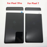 With Top Cover for Google Pixel7 Pixel 7 Pro Battery Door Cover Back Rear Glass Housing Back Battery Cover Replacement Part