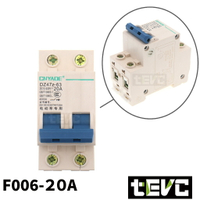 《tevc》F006 20A 直流 空氣開關 2P 直流 保護 開關 DC 無熔絲開關 電動車 斷路器開關 斷電器