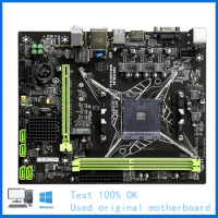 For MAXSUN A320M-VH M.2 Computer USB3.0 M.2 Nvme SSD Motherboard AM4 DDR4 32G A320 Desktop Mainboard Used