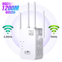 5GHz Wireless WiFi repeater 1200Mbps router wifi booster 2.4G WiFi long range extender 5G Wi Fi signal amplifier repeater WiFi