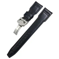 PCAVO 21mm Genuine Leather Watchband For IWC Big Pilot Watch Mark 18 Spitfire TOP GUN Hamilton Cowhide Soft Watch Strap