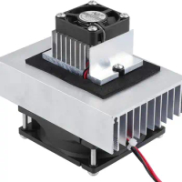 DIY Peltier Cooler Kit 12V Semiconductor Thermoelectric Cooler Peltier Cooling System TEC1-12706 Peltier Heatsink Module kit+Fan