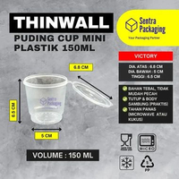 Cup Puding 150ml Merpati / Thinwall Victory / Slime / Es krim / Selai - DUS