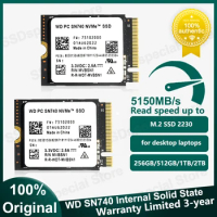 Western Digital WD SN740 M.2 SSD 2230 NVMe 2TB 1TB 512GB PCIe Gen 4x4 SSD for Surface Laptop 3 Steam Deck Microsoft Surface Pro