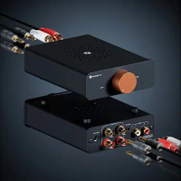 Fosi Audio V3 Stereo Power Amplifier 300W x2 TPA3255 Class D Mini Speaker Amp 2 Channel Audio Amplifier for Passive Bookshelf