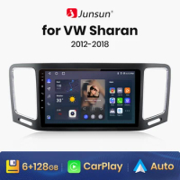 Junsun V1 AI Voice Wireless CarPlay Android Auto Radio For Volkswagen Sharan 2012 - 2018 4G Car Multimedia GPS 2din autoradio