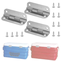 3PCS Stainless Steel Cooler Hinges Screws Replacements For Igloo Cooler Parts 6*3.3cm 304 Stainless Steel Home Improvement