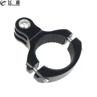 Feichao Bike Motorcycle Handlebar Clamp Mount O Type Roll Bar Holder Bicycle Seatpost Clip for Gopro 12 11 10 9 8 7 Sport Camera