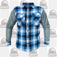 7Gear Flastaff Jaket Flanel Protektor - Kemeja Protector Safety XL BLUE