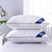 (2入組) Ania Casa 菱格紋枕頭 科技羽絲絨枕 飯店立體枕 抗菌防蟎枕芯