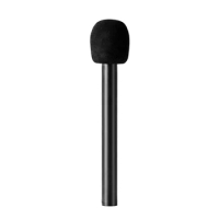 Microphone Handheld Adapter Handle Grip Bracket for Wireless Microphone System with 1/4in Threaded Screw Hole &amp; Windscreen
