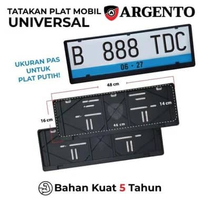 ARGENTO Tatakan Dudukan Plat Nomor Mobil OEM FOR Jazz HRV CRV Turbo WRV Odyssey Accord Prestige Maes