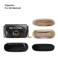 For GG Marmont Purse Organizer Insert Shaper,Liner Protector(Slim Design),Customizable Lining Tote Bag Cosmetic Makeup Diaper