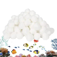 Swimming Pool Filter Balls Aquarium Filter System, Pool Cleaning Accessories, White Filter Balls Pool Filter Socks For Baskets