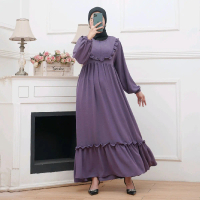 Baju Gamis Wanita Friendly dengan Bahan Cringkle Airflow Premium - Tersedia dalam 12 Warna Best Sell