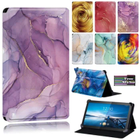 Tablet Cover Case for Lenovo Smart TTab M8 8 Inch / Tab M10 10.1 Inch Foldable -Anti-Dust Watercolor Tablet Case
