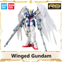 Bandai Gundam Figures RG 1/144 Wing Gundam Zero Banshee Mobile Suit Gundam Figures Anime Action Figure Plastic Model kit